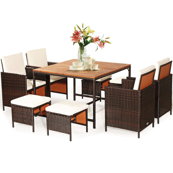 9-Piece Rattan Outdoor Patio Dining Set product image