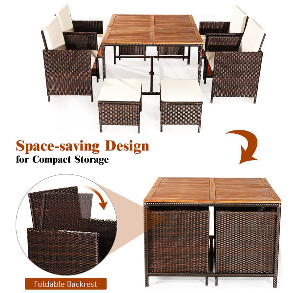 9-Piece Rattan Outdoor Patio Dining Set product image