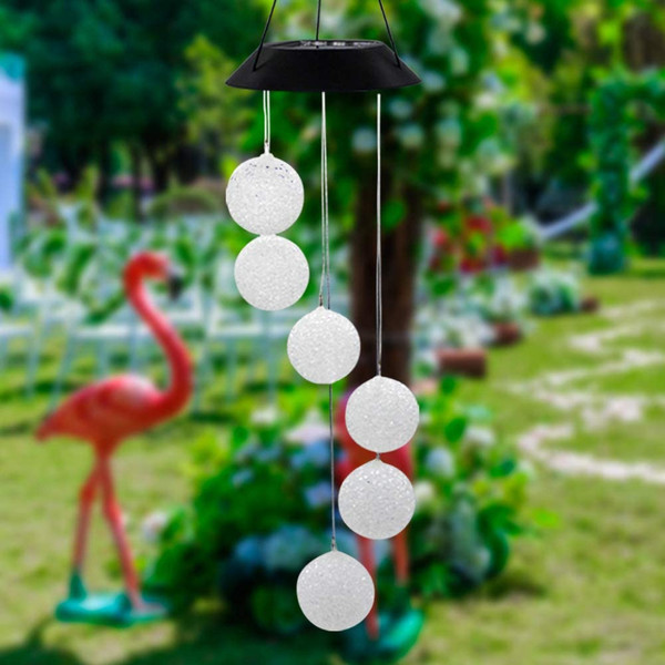 Color-Changing Solar Crystal Ball Wind Spinner (2-Pack) product image