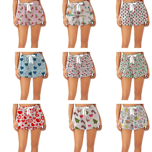 Women's Soft & Comfy Printed Pajama Shorts (3- to 5-Pack) product image