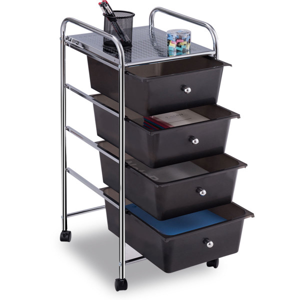  Metal Rolling 4-Drawer Storage Cart product image