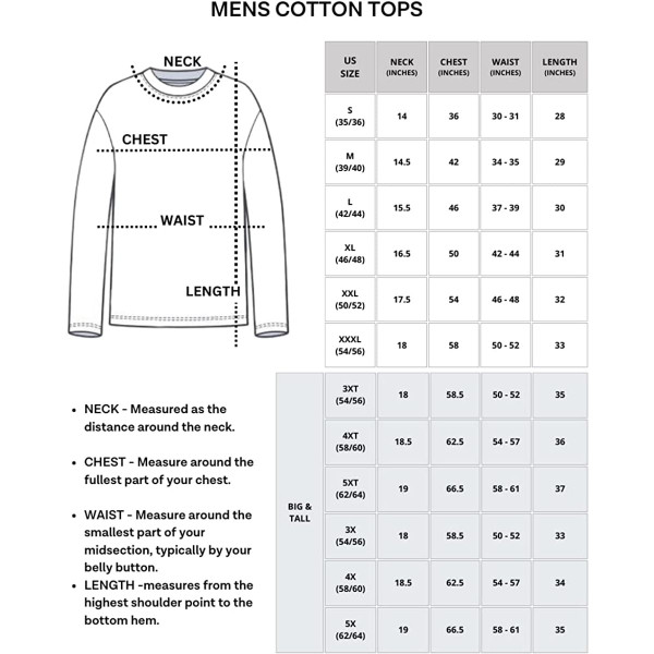 Men's Cotton Long Sleeve Henley T-Shirts (3-Pack) product image