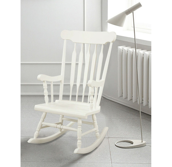 Glossy Finish Wooden Rocking Chairs (Set of 2) product image