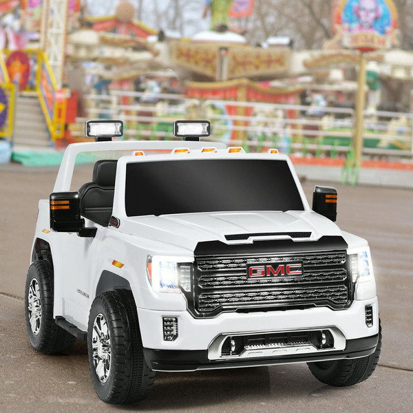 Licensed GMC 12V 2-Seater Kids' Ride-On Truck product image