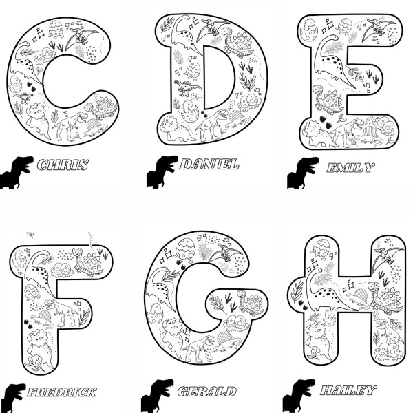 Personalized Kids' Name Coloring Poster product image