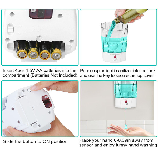 iMounTEK® 29 fl. oz. Wall-Mounted Automatic Soap Dispenser product image