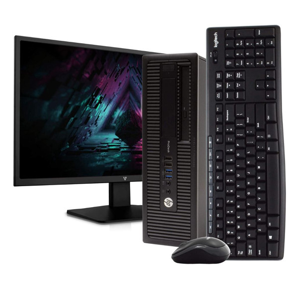 HP® Desktop with 22" Monitor, Intel Core i5, 8GB RAM, 500GB HDD, Windows 10 Pro product image