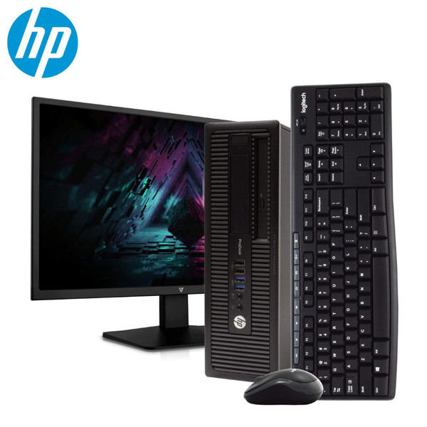 HP® Desktop with 22" Monitor, Intel Core i5, 8GB RAM, 500GB HDD, Windows 10 Pro product image