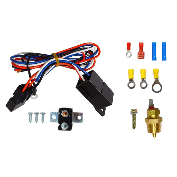 iMounTEK® 16-Inch Electric Radiator Cooling Fan 10-Blade Car Thermostat Kit product image