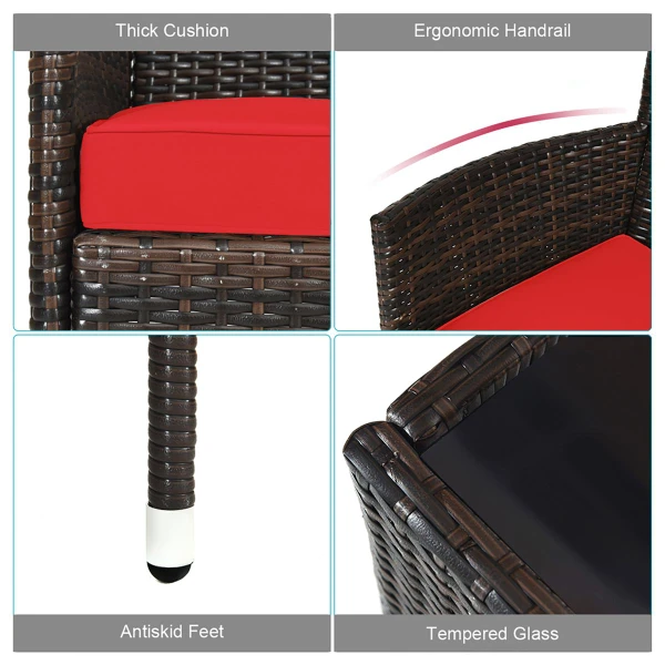 Rattan Outdoor Patio Furniture Set (4- or 8-Pieces) product image
