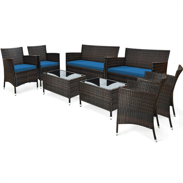 Rattan Outdoor 8-Piece Patio Furniture Set product image