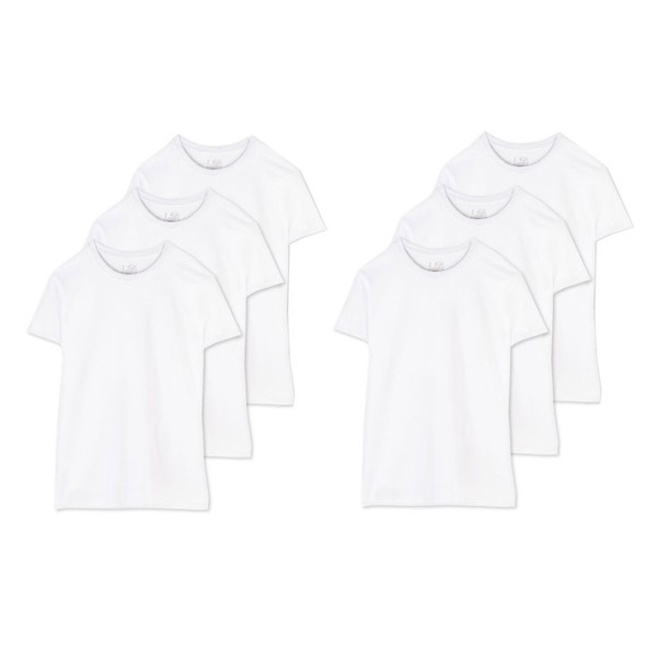 Fruit of the Loom® Men’s White Tag-Free Crew Shirt, 3 ct. (2-Pack) product image