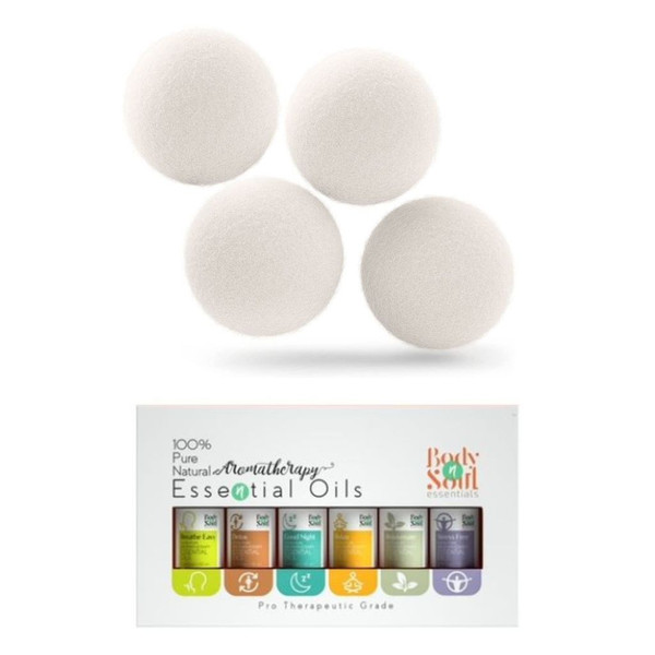 Essential Oil Wool Dryer Ball Set product image