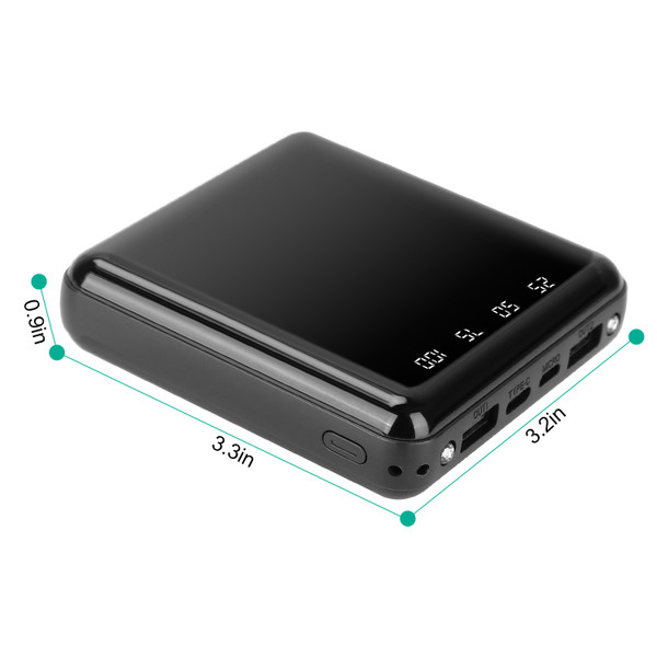 PowerMaster™ 10,000mAh Portable Power Bank with Built-in Cables product image