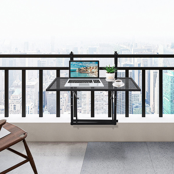 Adjustable Hanging Balcony Railing Table product image