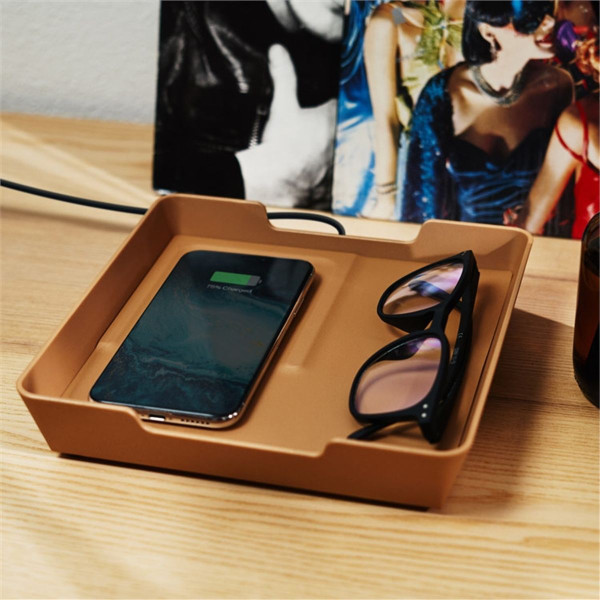 Einova® Valet Tray with Built-in Wireless Charging Pad product image