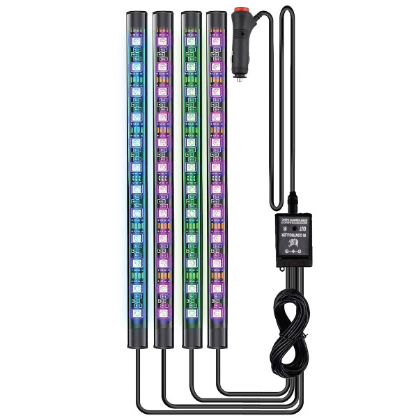 Car LED Interior Strip Lights with Waterproof Design & Remote product image
