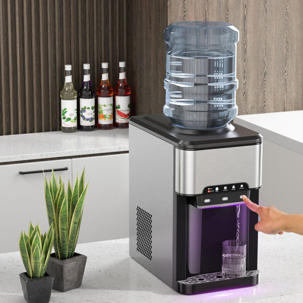 3-in-1 Water Cooler Dispenser with Built-in Ice Maker product image