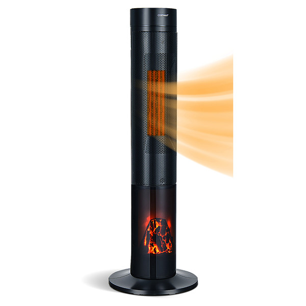 3D Flame 1500-Watt Ceramic Tower Space Heater product image