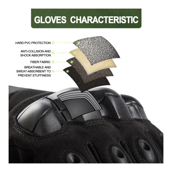 Tactical Gloves for Outdoor Sports with Touchscreen Fingertip Compatibility product image