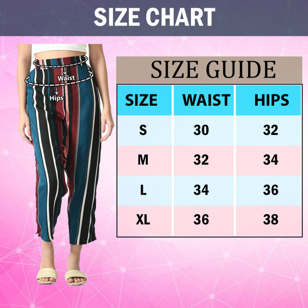 Women's Striped Open Wide-Leg Boho Palazzo Pants (3-Pack) product image