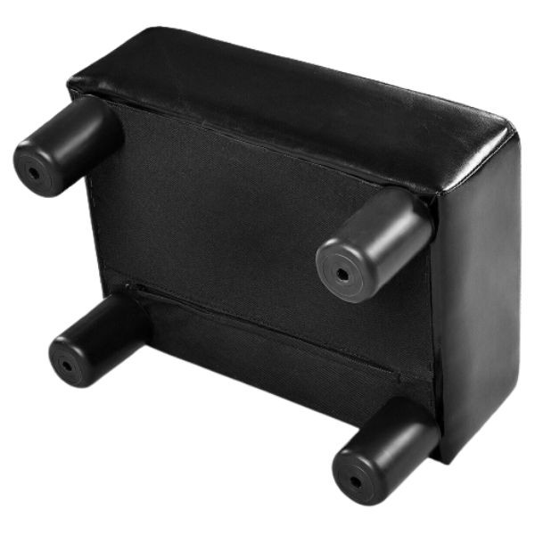 Black Faux Leather Small Ottoman Footrest product image