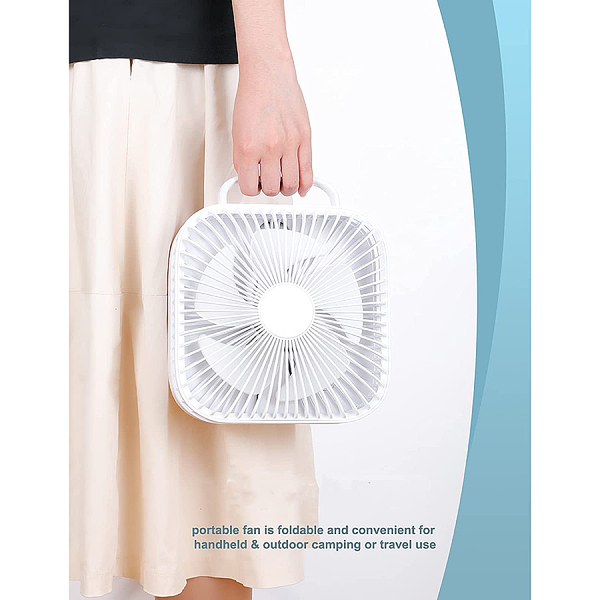 Rechargeable Height Adjustable Folding Desk Fan product image