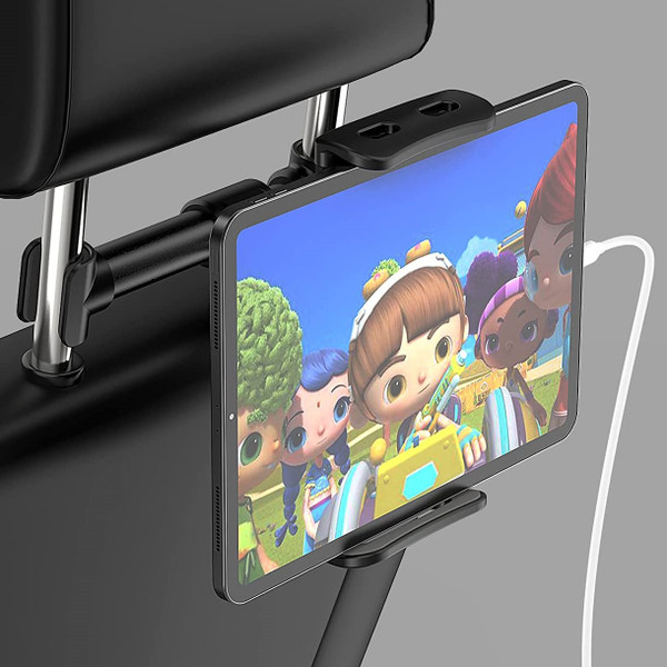 Universal Backseat Car Mount Adjustable Phone and Tablet Holder (1- or 2-Pack) product image