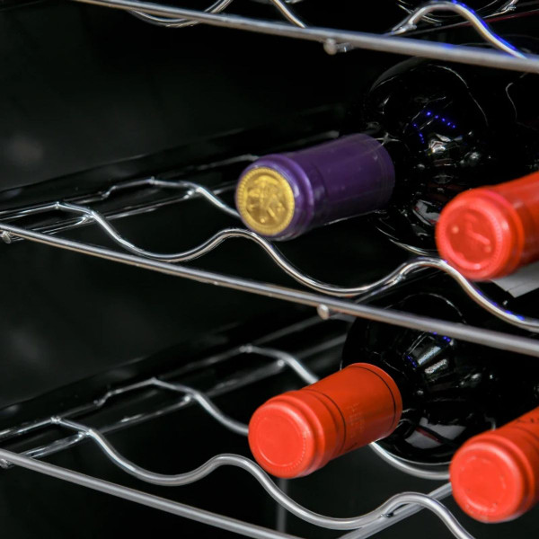 HOMCOM® 18-Bottle Wine Cooler Mini Fridge product image