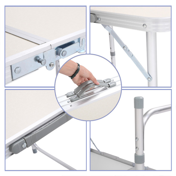 Aluminum Alloy Height-Adjustable Folding Table product image