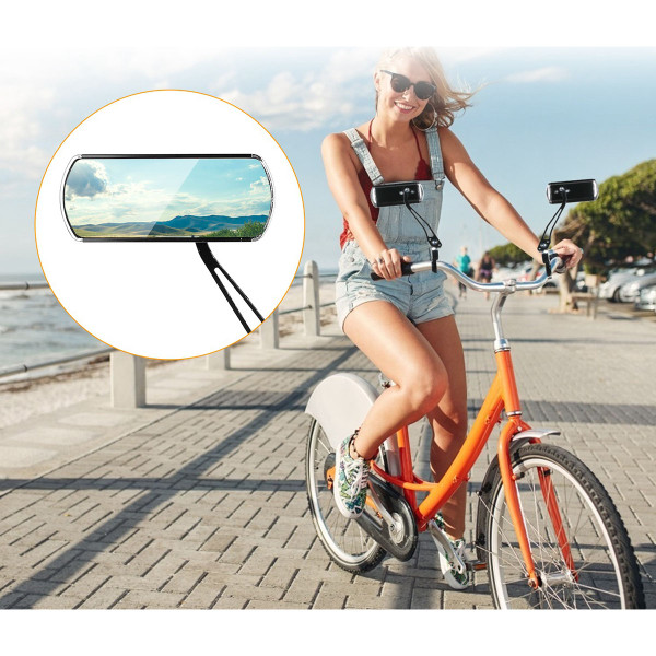 LakeForest® Adjustable Rotatable Bike Mirrors (1-Pair) product image