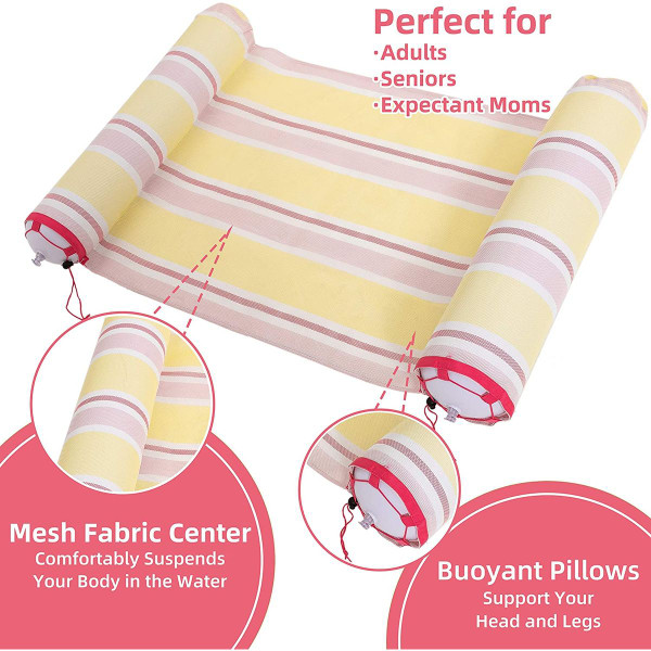 3-in-1 Inflatable Hammock, Chair, Saddle Pool Float Lounger with Air Pump product image