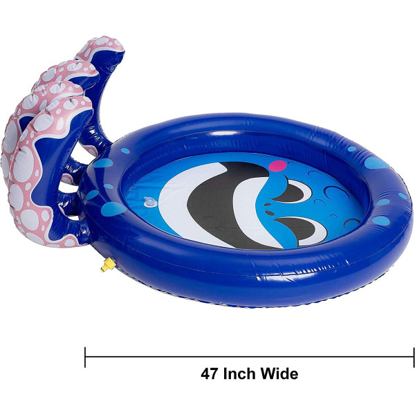 Kids' 47-Inch Inflatable Octopus Sprinkler Splash Pool Pad product image