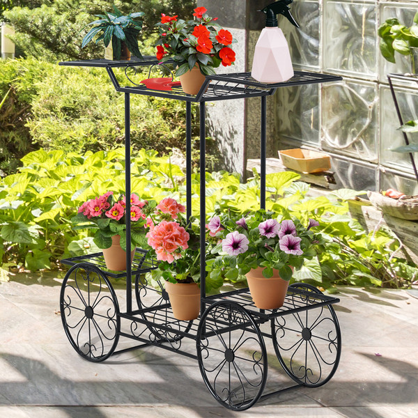 6-Tier Garden Cart Plant Holder product image