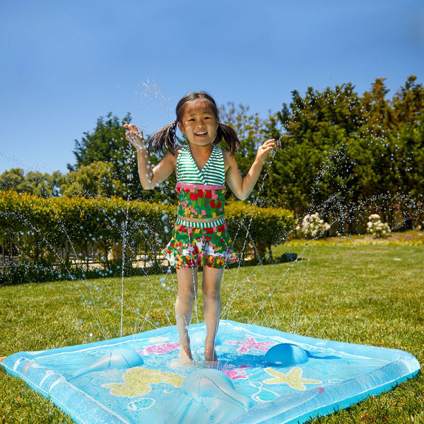 Kids' Sea Creature Splash Pad with Inflatable Rim product image