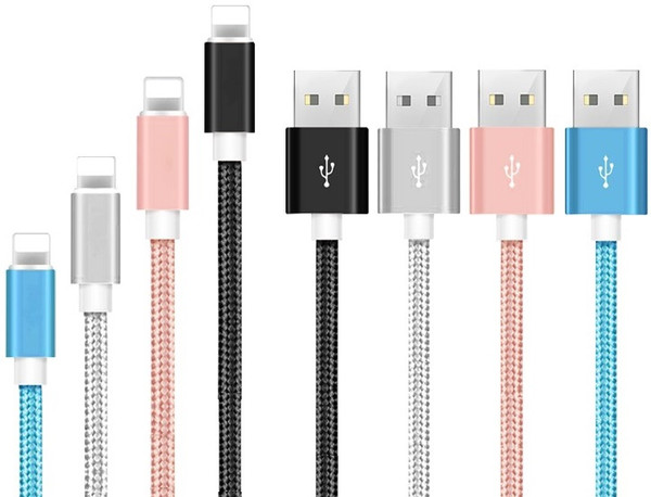 6-Foot Braided MFi Lightning Cables for Apple Devices (4-Pack) product image