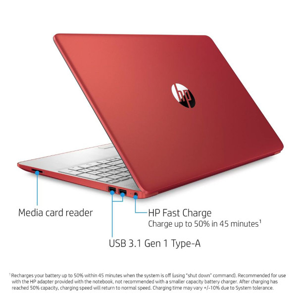 HP® 15.6" HD Laptop with Intel N5000, 4GB RAM, 128GB SSD (2020 Release) product image