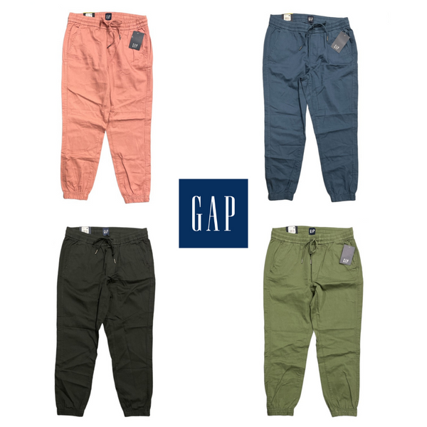 GAP Women's Elastic Waistband 27" Twill Jogger Pants with Pockets product image