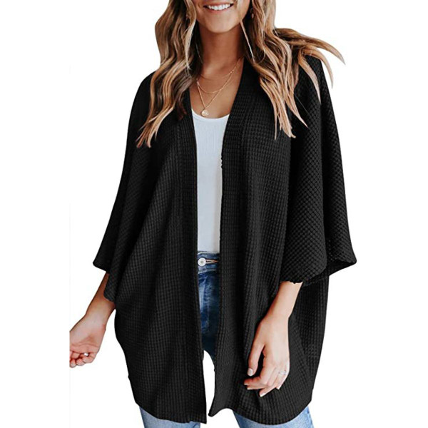 Women's Cocoon Lightweight Kimono-Sleeve Sweater Cardigan