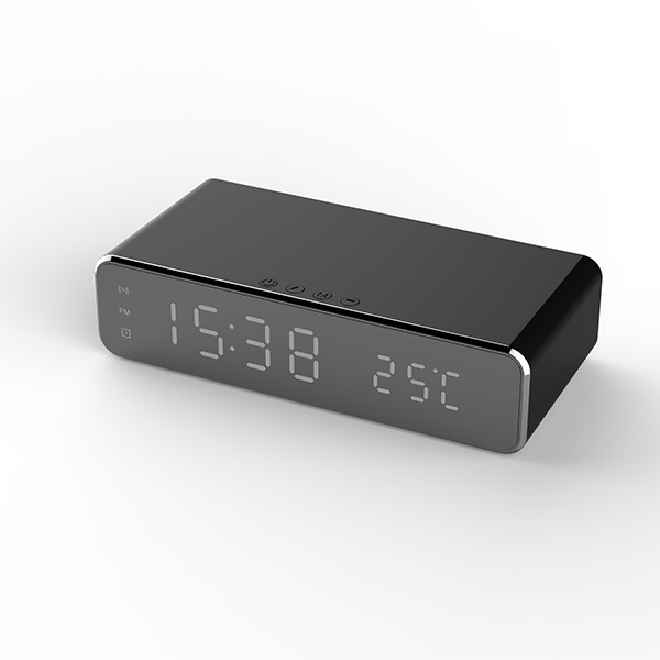 LED Alarm Clock with Wireless Charger and USB Port product image