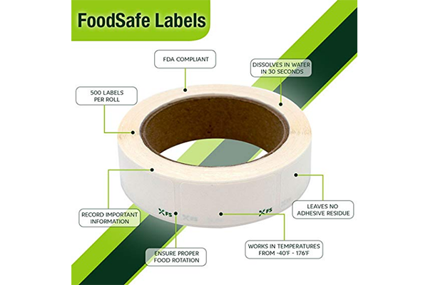 Dissolvable Food Container and Storage Labels  product image