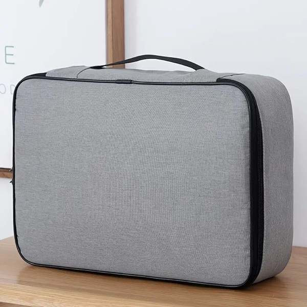 Fireproof 3-Layer File Storage Document Bag with Lock product image