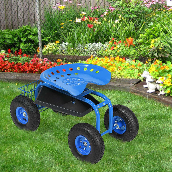 Rolling Garden Work Seat with Underseat Tray product image