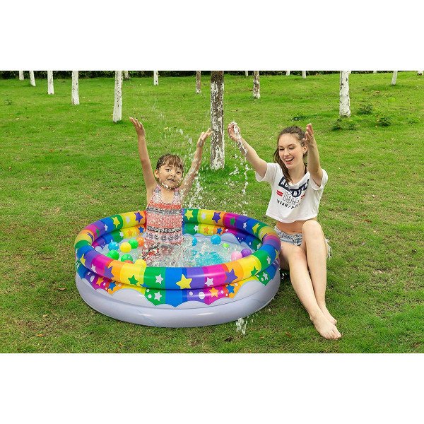 45-Inch Unicorn Rainbow Inflatable Kiddie Swimming Pool (2-Pack) product image