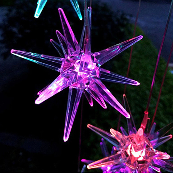 LED Color-Changing Solar Power Ball Wind Chime product image
