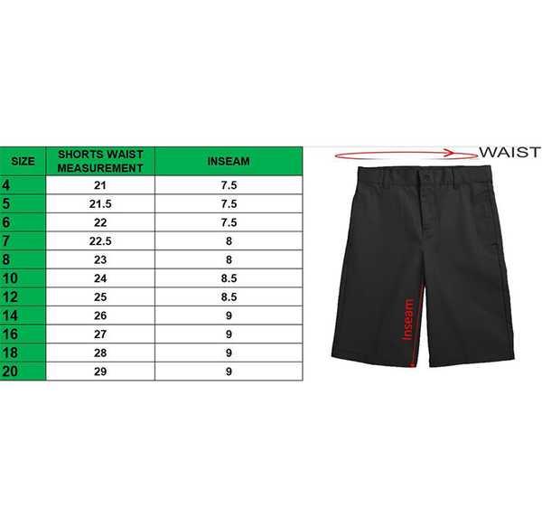 Boys' Flat-Front Twill School Uniform Shorts (3-Pack) product image