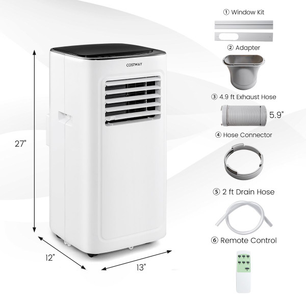 6,000BTU (9,000BTU ASHAR) Portable Air Conditioner product image