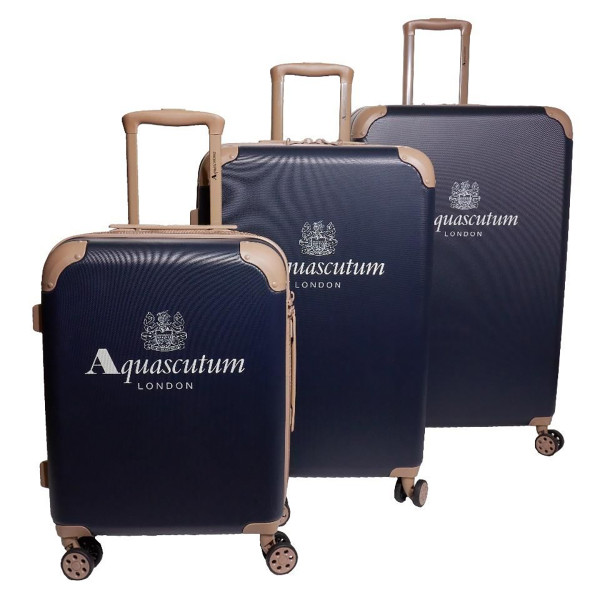 Aquascutum Hardside Spinner Luggage Suitcases Set of 3