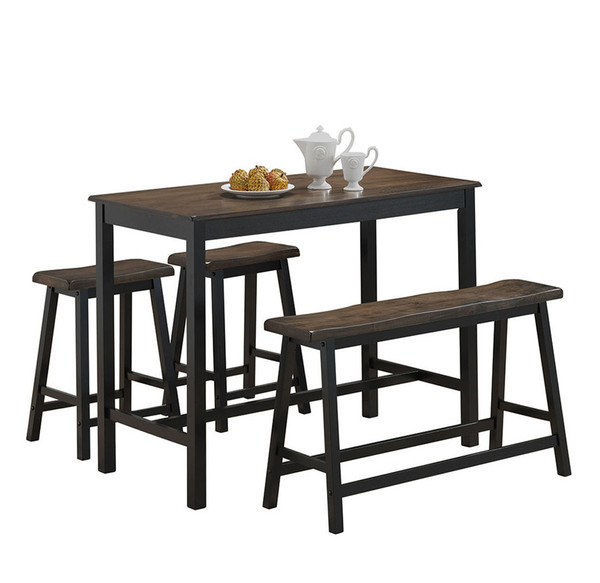 Solid Wood 4-Piece Counter Height Table Set product image