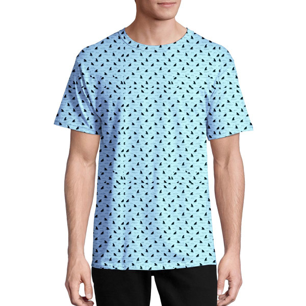 Men's Casual Crew Neck Printed Short Sleeve T-Shirt (5-Pack) product image